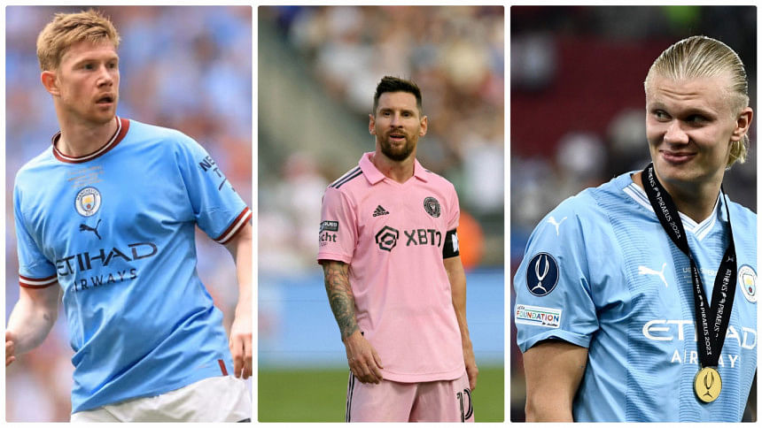 De Bruyne Haaland And Messi Nominated For Uefa Player Of The Year