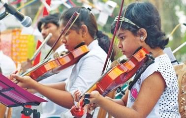 Members of CMA Orchestra perform at the inauguration. Photo Courtesy: Pictorhyme Pictures