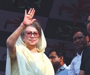 Begum Khaleda Zia wants to oust the government from power. Photo: Amran Hossain