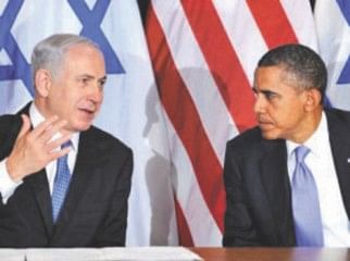 Netanyahu and Obama, during the American president’s first visit to Israel.   Photo: AFP