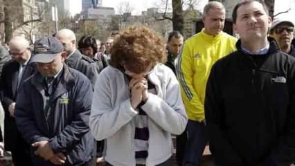 A hush fell over Boston as the victims were remembered. Photo: BBC