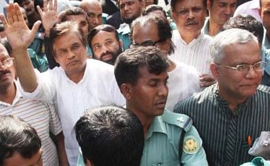 Opposition party leaders and activists were produced before a Dhaka court on March 20 this year. Photo: Banglar Chokh