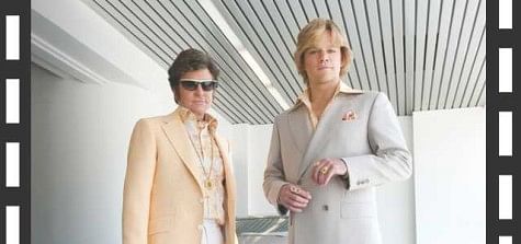 Michael Douglas (L) and Matt Damon pair up for “Behind the Candelabra”. 