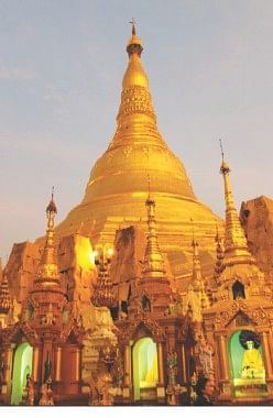 Shwedagon Pagoda at sunset. Photos: Courtesy