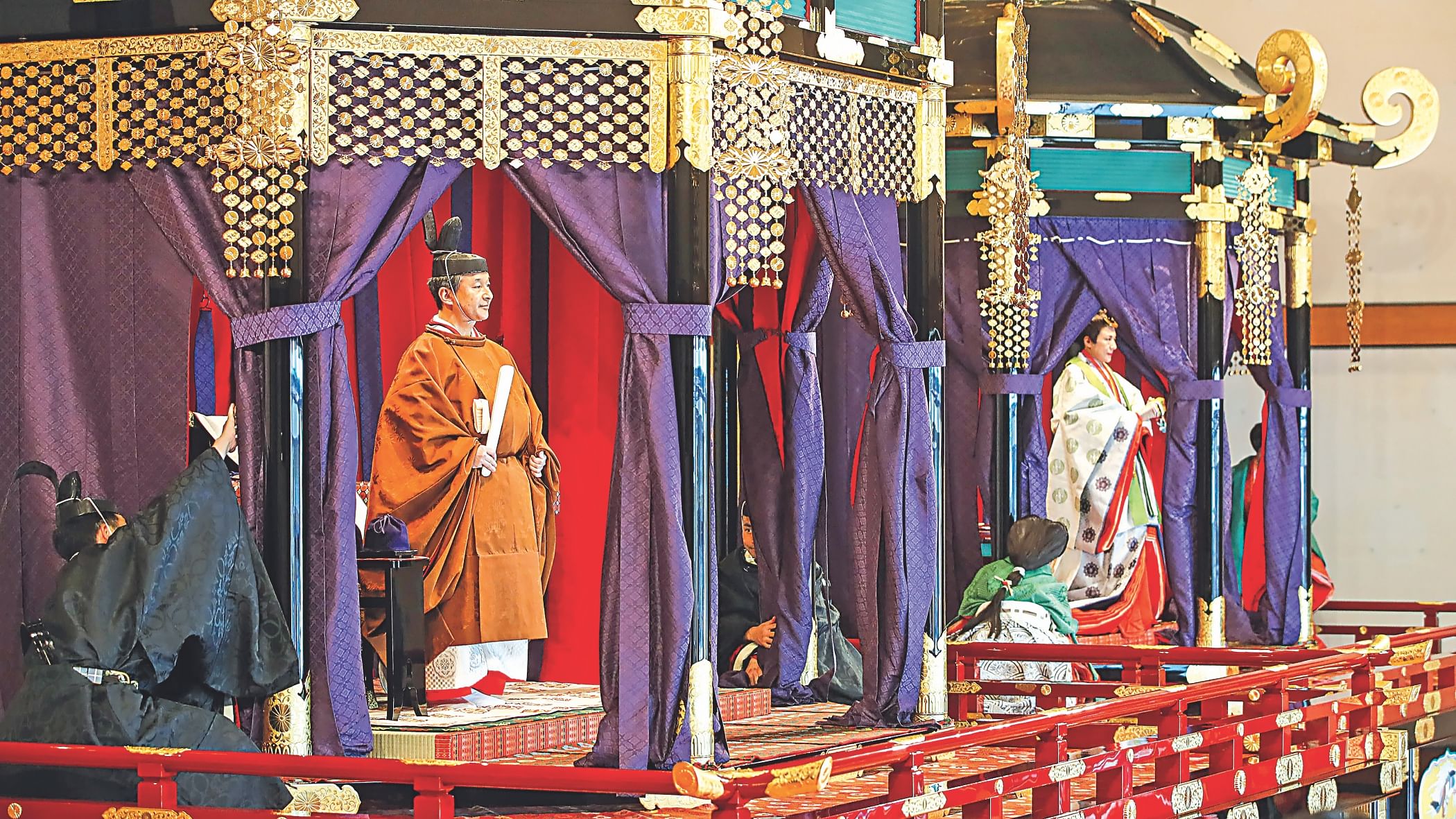 Japanese Emperor Naruhito takes part in sacred goddess ritual to