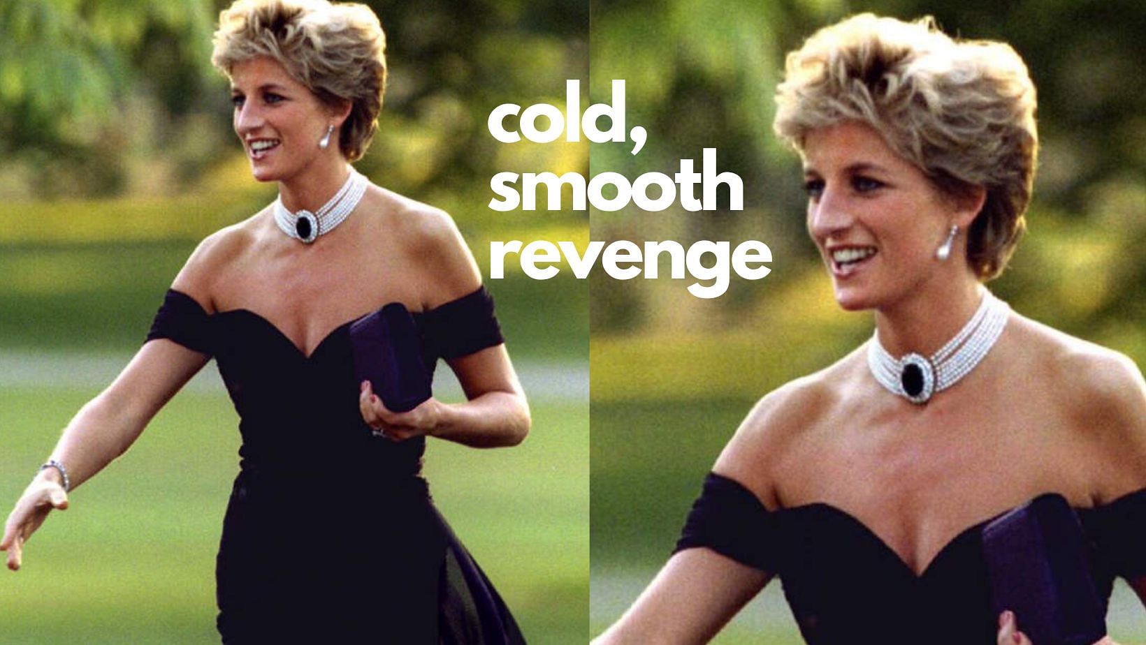 100-Hour Of Recreating Princess Diana's Iconic Black Revenge Dress  #PrincessDiana - YouTube