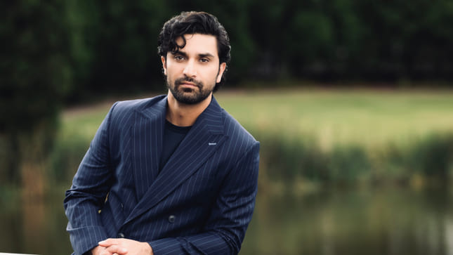 Pakistani star Ahad Raza Mir wears bespoke Zurhem in Australia