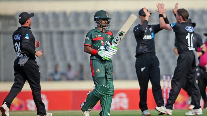 Bangladesh vs New Zealand 1st ODI 2026 score