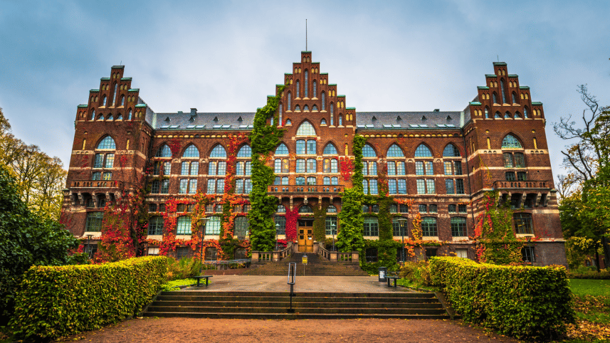 The university library building at Lund University