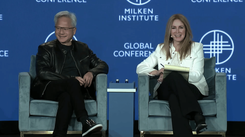 Nvidia CEO with Becky