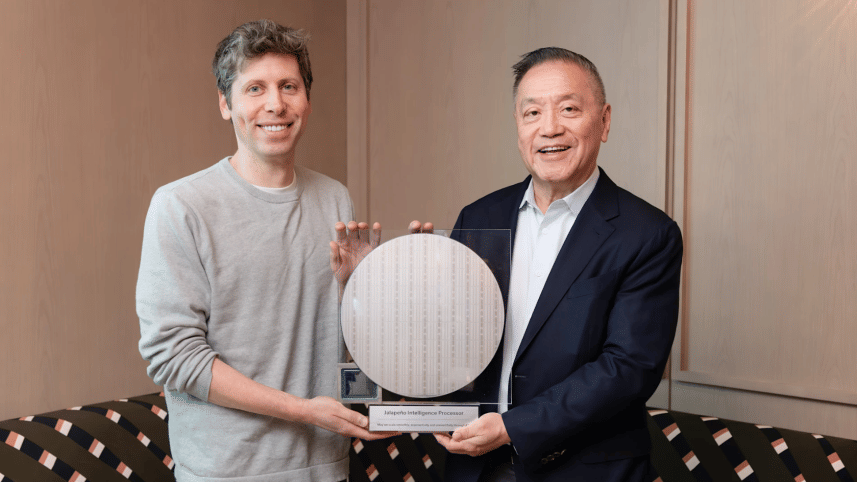Sam Altman(left) with Hock Tan (right)