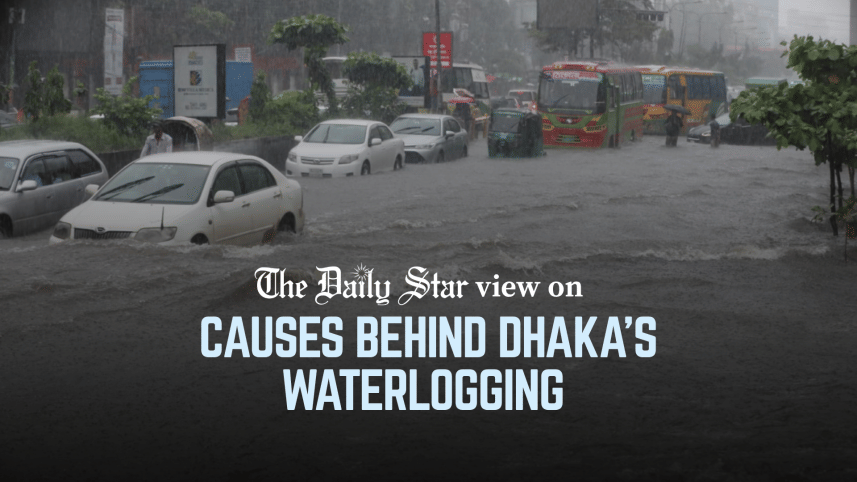 reasons behind Dhaka's waterlogging