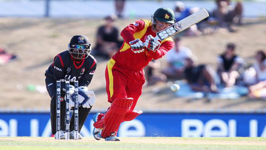 Craig Ervine got out in late in the innings