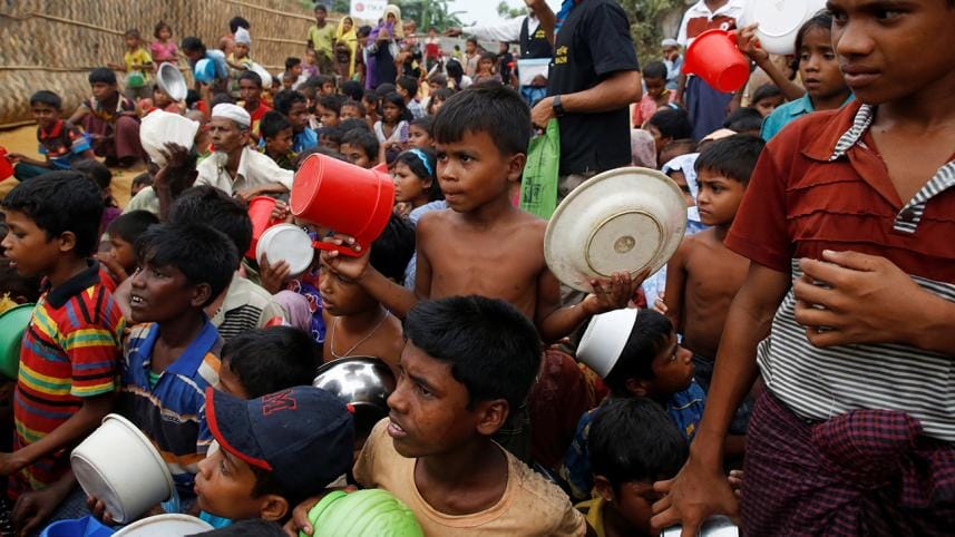 Rohingya refugee children