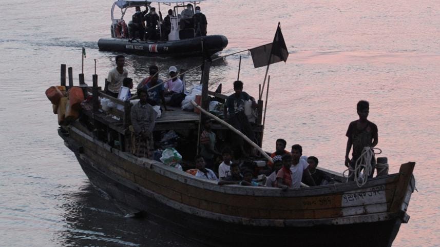 Rohingya refugees found at sea