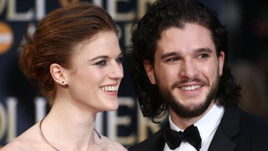 Rose Leslie and Kit Harington