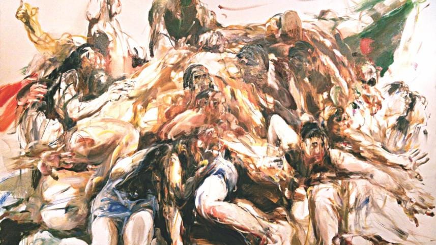 Artwork by Shahabuddin Ahmed, Victory 1, oil on canvas