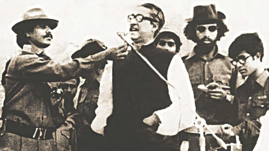 Bangabandhu and Kader Siddique.