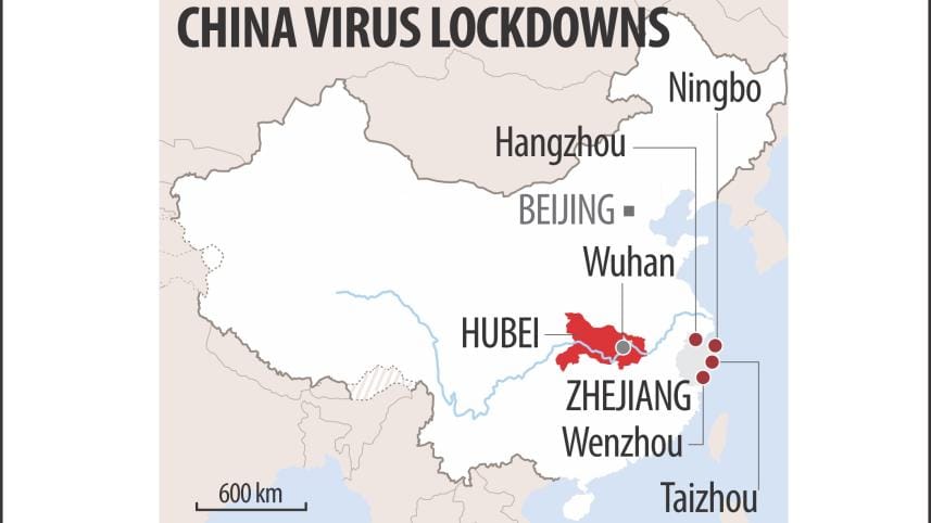 Coronavirus spreading in China