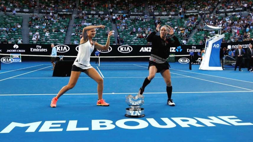 Bethanie Mattek-Sands and Lucie Safarova