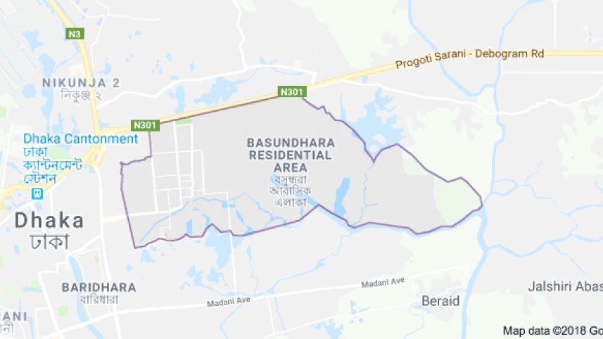 Heavy patrols at Baridhara