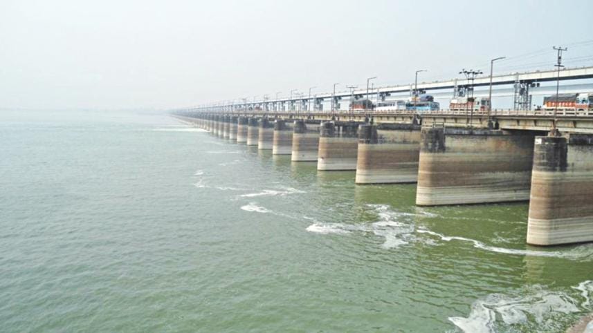 Bangladesh India officials visit Farakka barrage