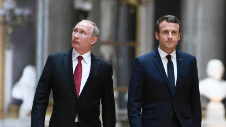 French President Emmanuel Macron invited Russian President Vladimir Putin