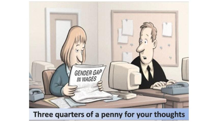 Gender gap cartoon