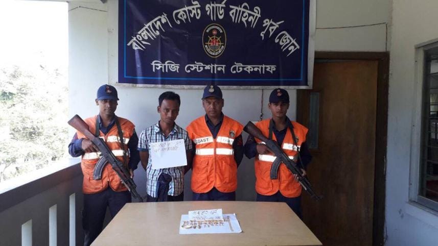 Myanmar national held