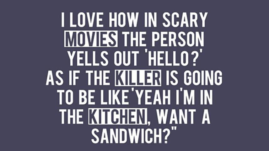 Horror Movie Clichés