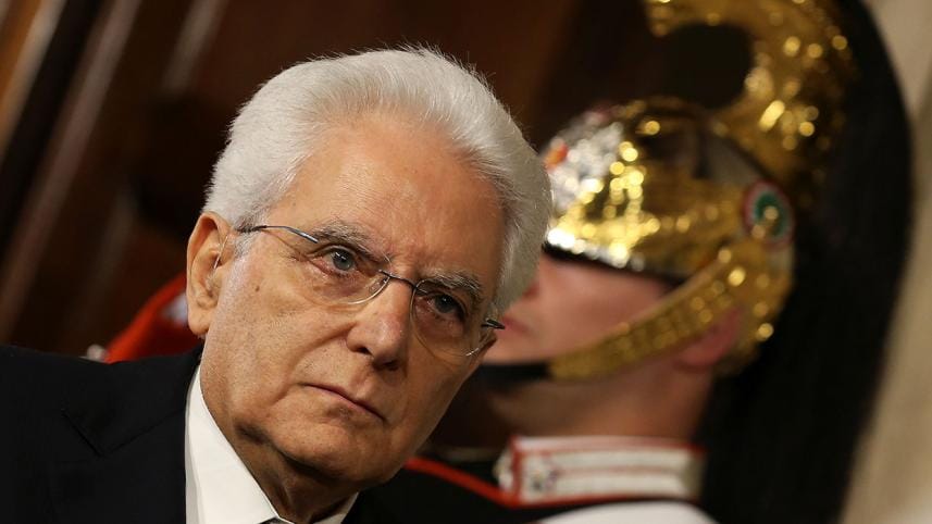 Italina president Sergio Mattarella