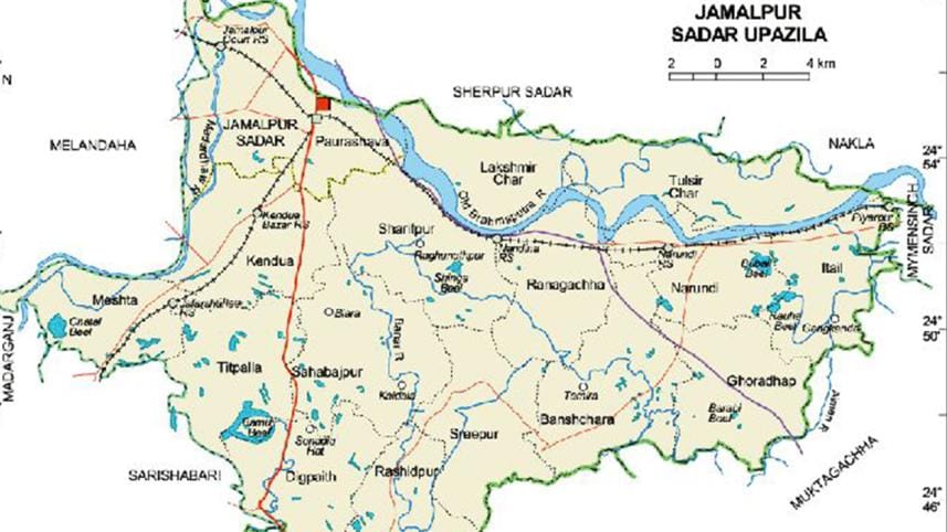 Jamalpur Sadar map
