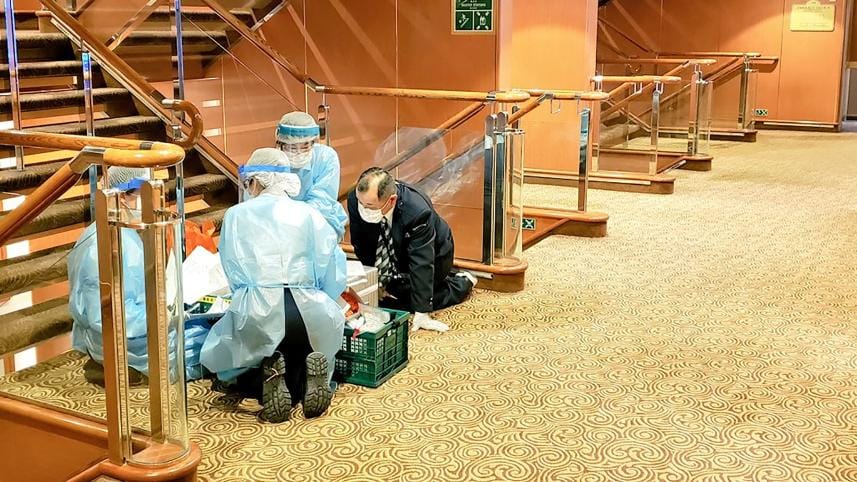 Japan quarantines cruise ship