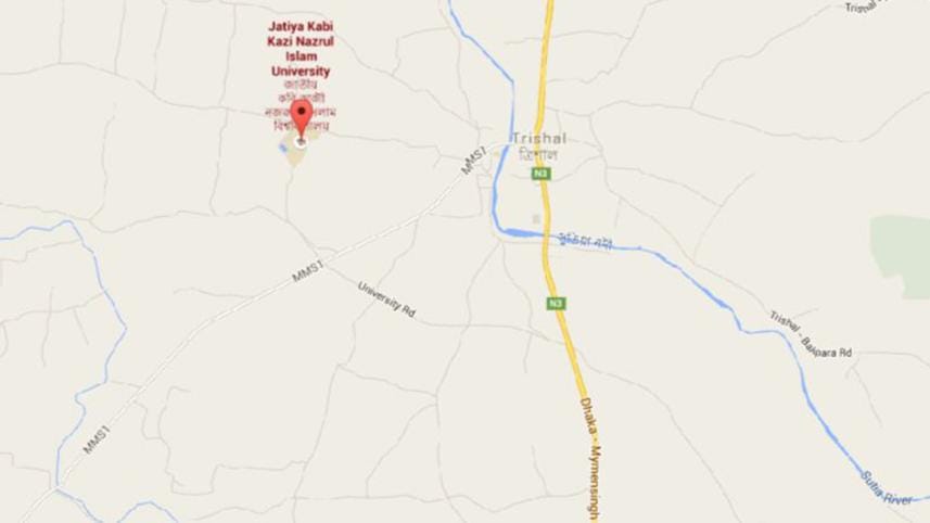 Kazi Nazrul Univ-map.JPG