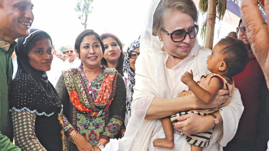 Khaleda Zia visits Rohingya 