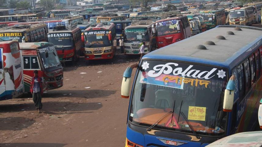 Bus services in Kushtia and Khulna halted