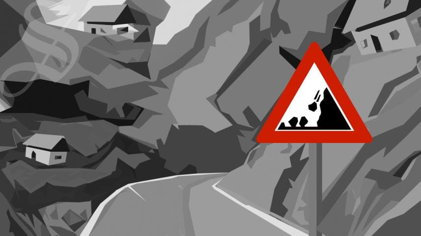 Heavy rainfall in Bangladesh's Rangamti