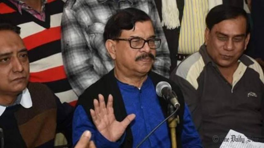 Convener of Nagorik Oikya Mahmudur Rahman Manna