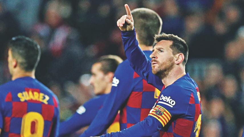 Lionel Messi's 35th La Liga hat-trick