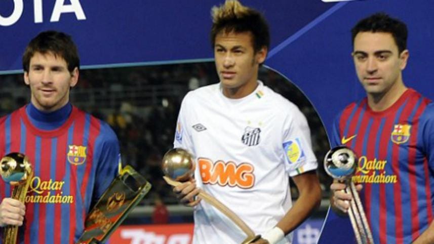Lionel Messi, Neymar and Xavi Hernandez. 