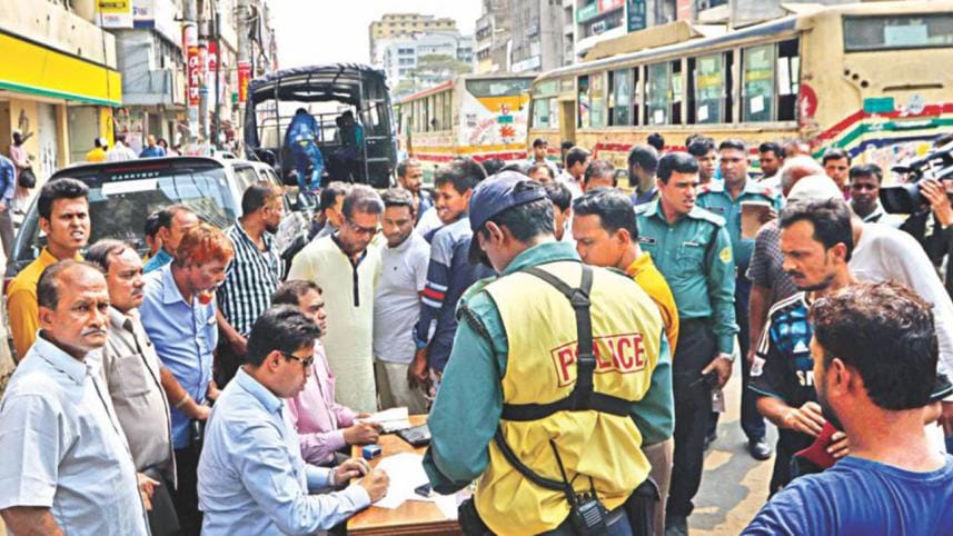 Mobile court operation in Bangladesh