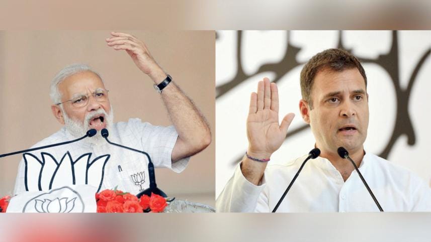 Narendra Modi and Rahul Gandhi