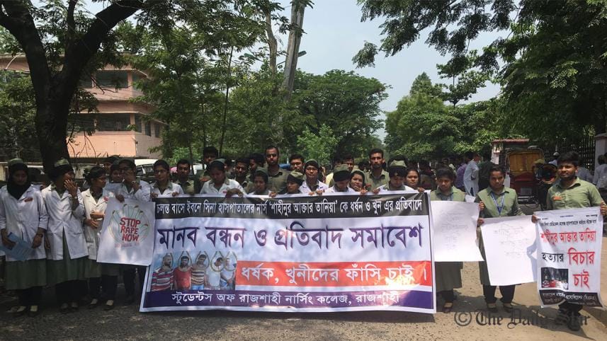 Nurses stage demonstration