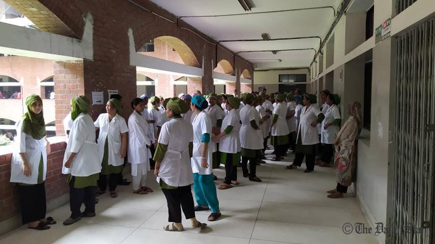 Nurses protest assault