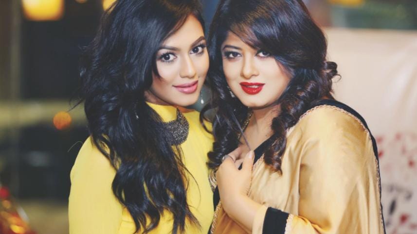Nushrat Faria and Mousumi