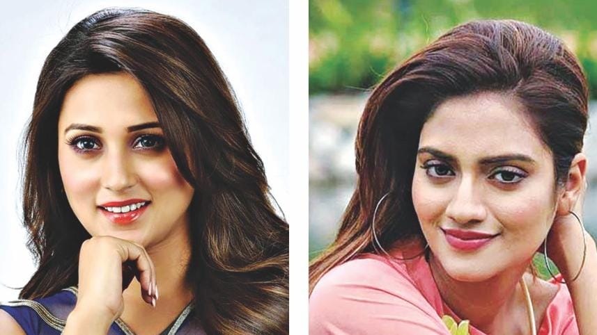 Actress Mimi Chakraborty and Nusrat Jahan 