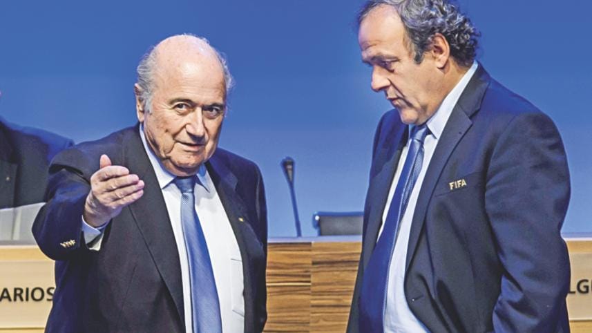 Sepp Blatter and Michel Platini
