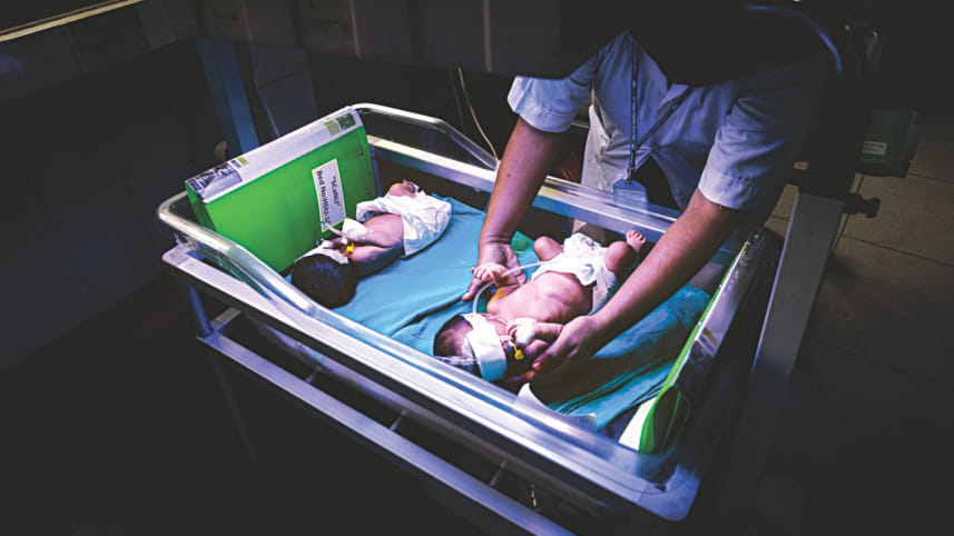 Prematurely-born babies