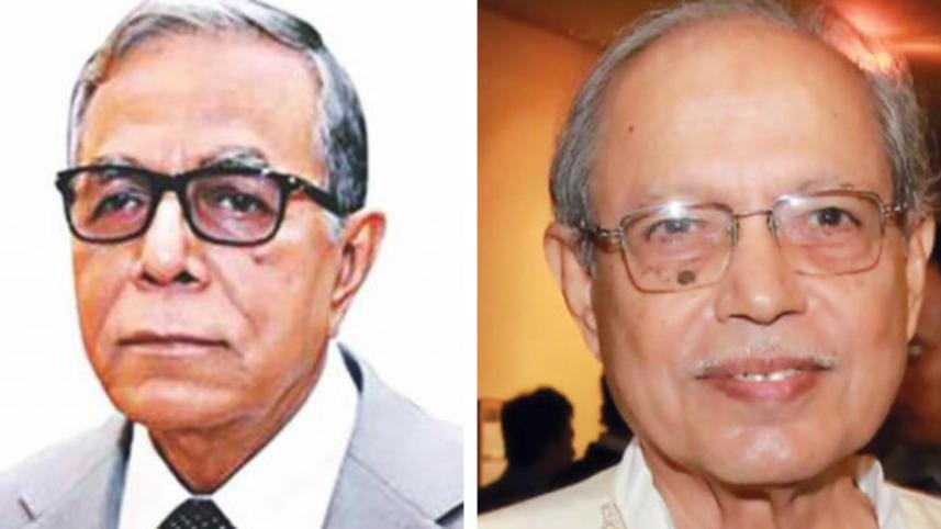 President Abdul Hamid and Jatiya Juktofront Chairman Badruddoza Chowdhury