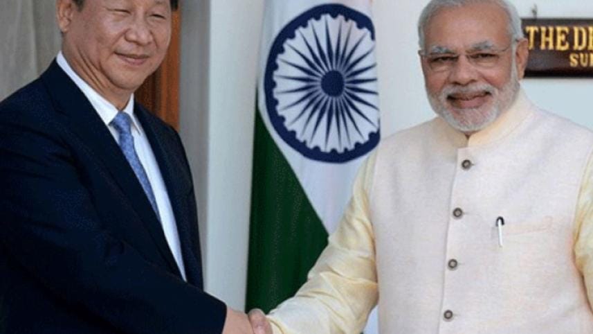 Prime Minister Narendra Modi With Chinese President Xi Jinping